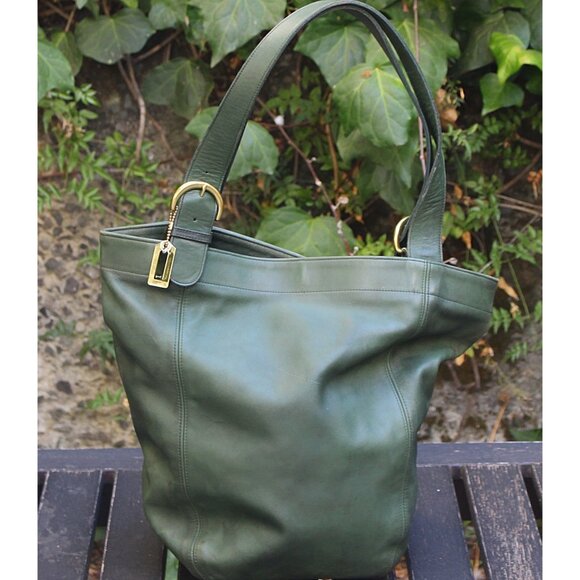 Coach Vintage - Soho Duffle Sac (Weekender) 4082 in Bottle Green, USA 1990s - Picture 1 of 14